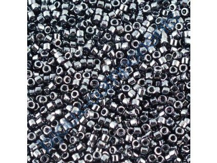 Miyuki Delica, Gunmetal, vel.1,3 mm, průtah 0,7 mm